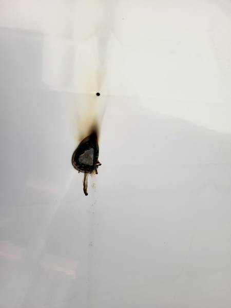 echauffement d'une cellule photovoltaique sur un panneau à CAUDEJAN