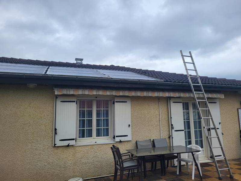 recherche de fuite sur une indtallation composé de panneaux photovotaique à PORTET SUR GARONNE