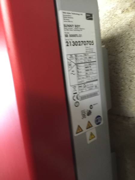 onduleur SMA SB 5000 TL  en panne chez notre client à PUYBEGON près de LAVAUR