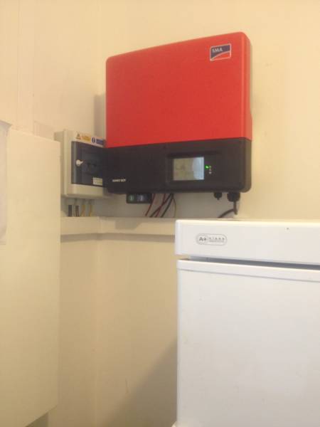 panne de l'onduleur SMA SB 3000 TL 20 suite à un orage chez notre client de RAMONVILLE en HAUTE GAONNE