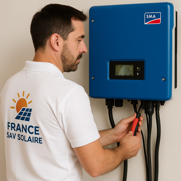 depannage de l'onduleur SMA chez notre client à PERIGUEUX departement 24 en DORDOGNE 